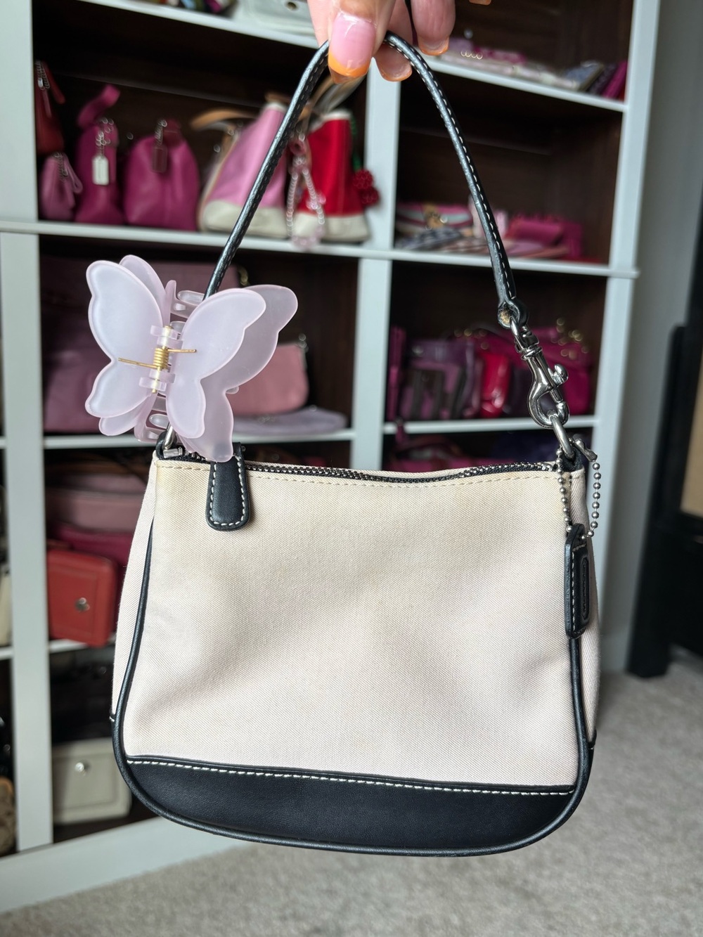 💗🖤💗COACH Hamptons Canvas Mini Bag💗🖤💗